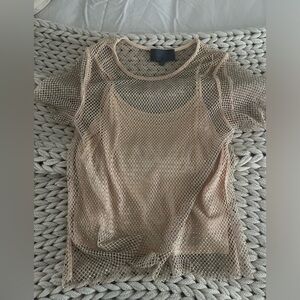 Sunday in Brooklyn Mesh Crystal Top